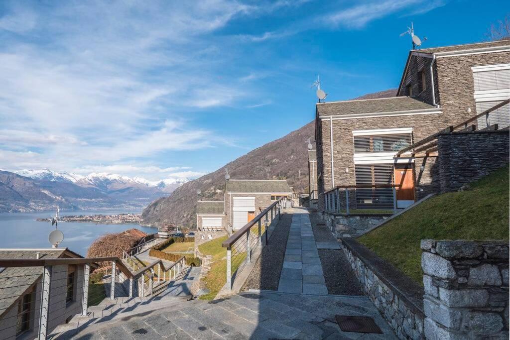 Magic Lake View With Beautiful Pool Area Bellano Exteriör bild