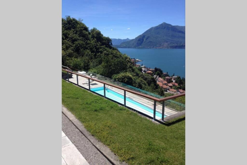 Magic Lake View With Beautiful Pool Area Bellano Exteriör bild